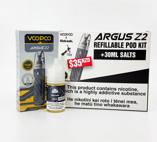 Argus Z2 Refillable Pod Kit - The Mushroom Cloud Salts - Menthol