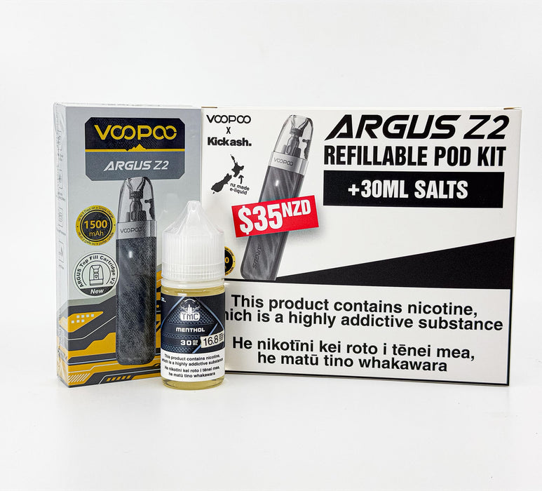 Argus Z2 Refillable Pod Kit - The Mushroom Cloud Salts - Menthol