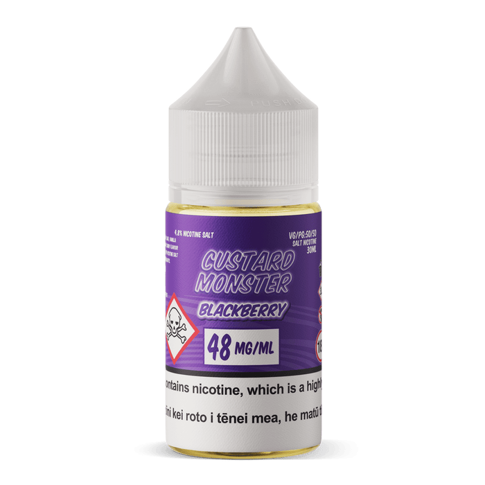 Custard Monster Salt - Blackberry - Vapoureyes