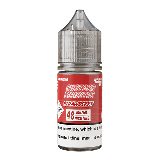 Custard Monster Salt - Strawberry - Vapoureyes NZ