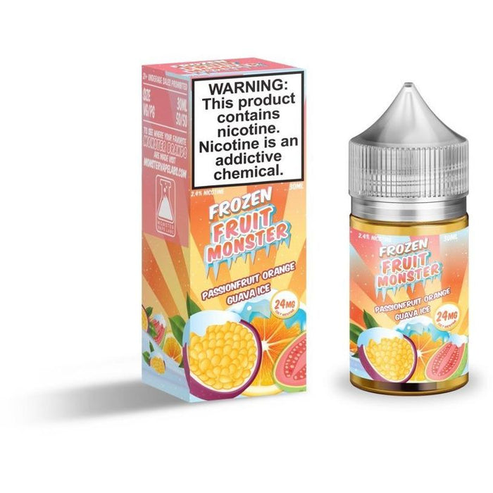 Frozen Fruit Monster Salt - Passionfruit Orange Guava Ice - Vapoureyes