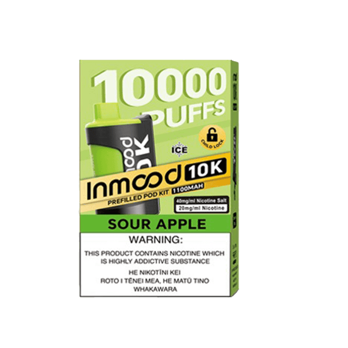 Inmood 10K Prefilled Pod Kit - Sour Apple - Vapoureyes