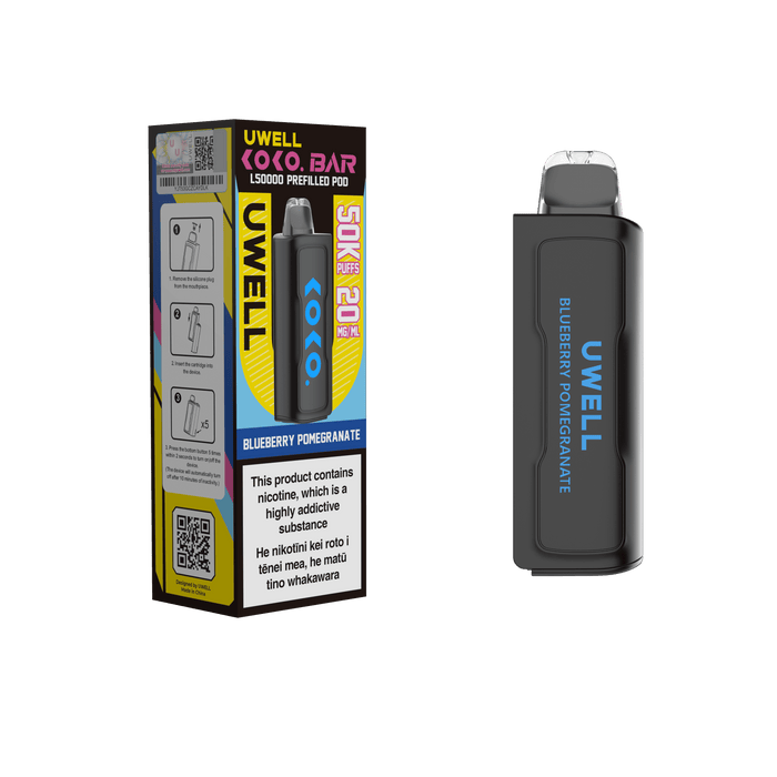 UWELL - KOKO Bar L50000 Pod - Blueberry Pomegranate - Vapoureyes