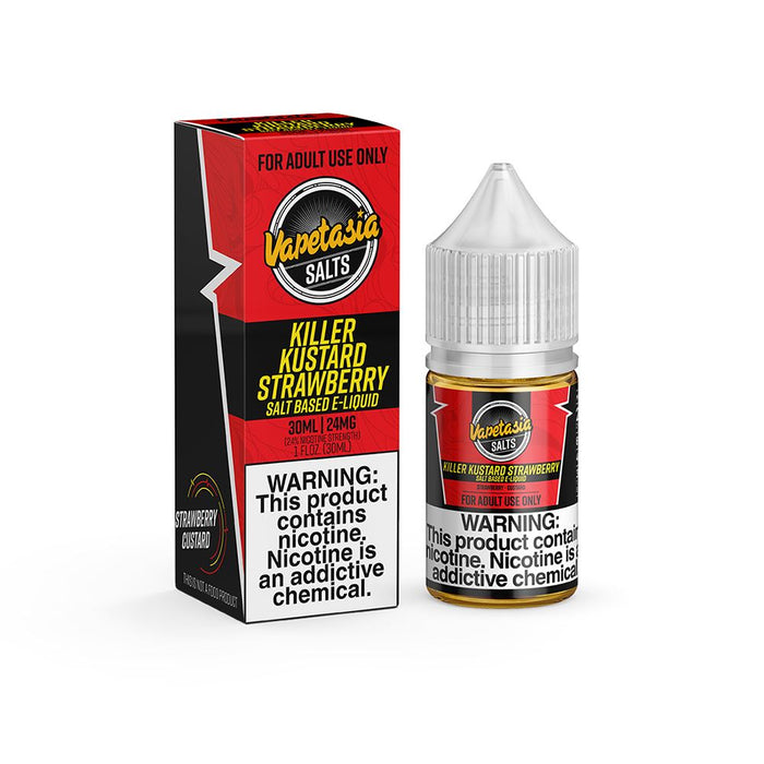 Vapetasia Salts - Killer Kustard Strawberry - Vapoureyes